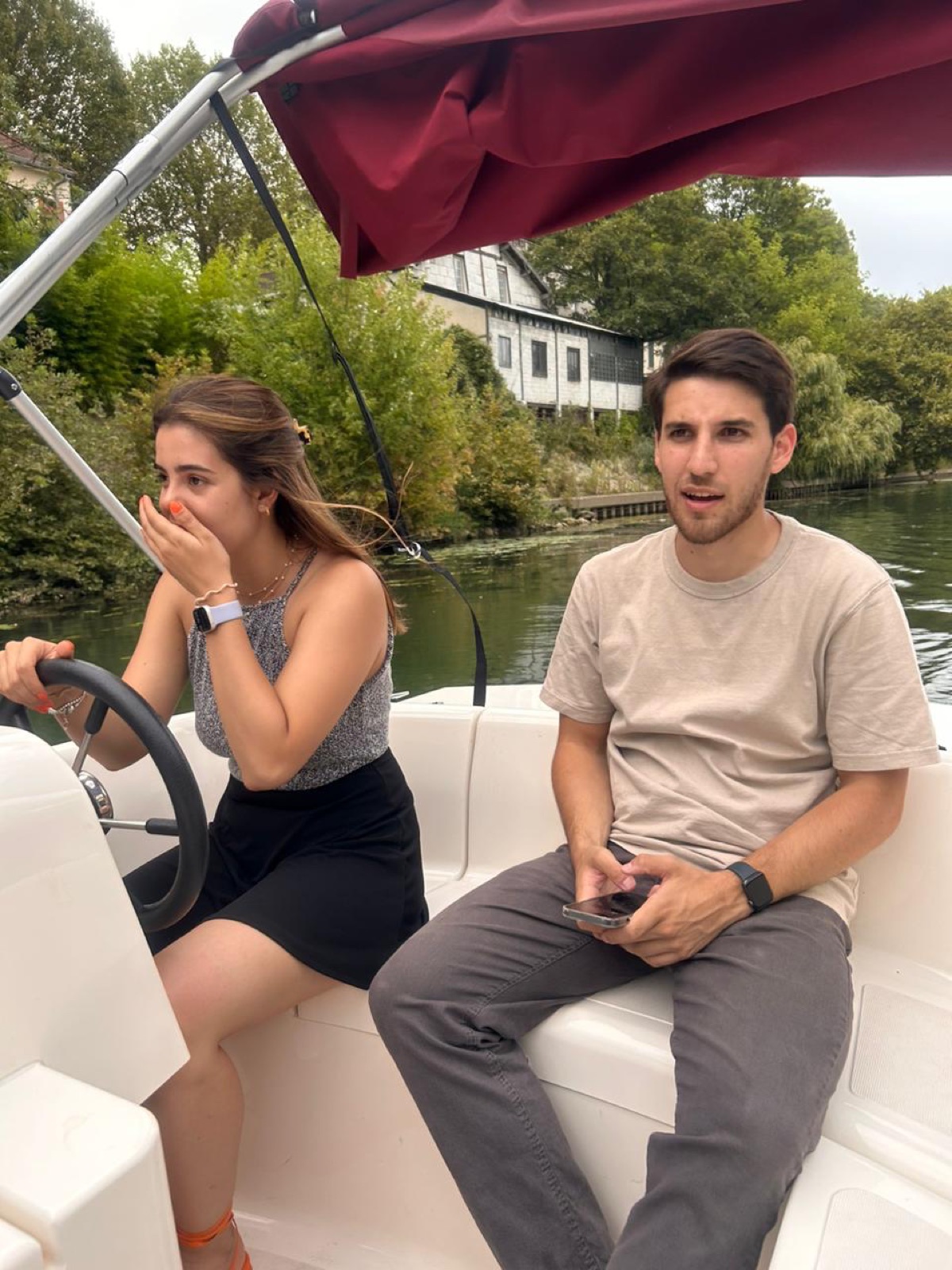 Out on a boat